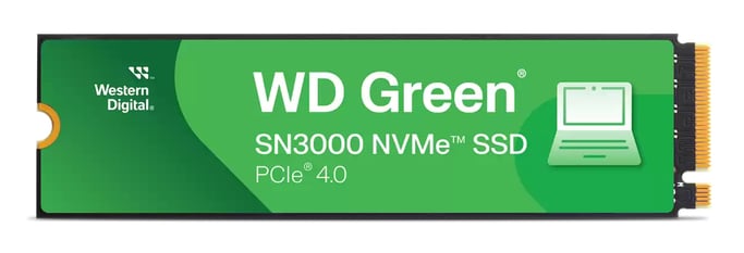 Western Digital SN3000 500 Go M.2 PCI Express 4.0 NVMe QLC 3D NAND