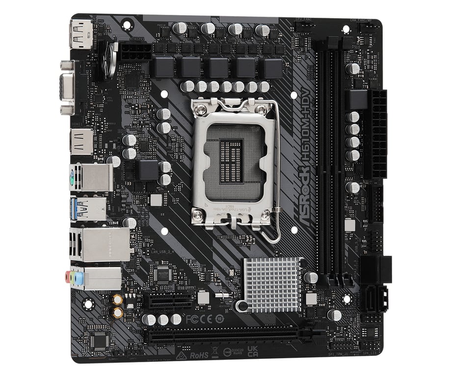 ASRock H610M HDV - vue 2