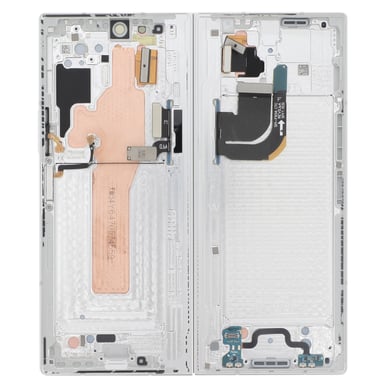 Samsung Pantalla interna para Galaxy Z Fold 6 con panel LCD, vidrio táctil y chasis Blanco