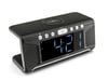 Radio d'alarme avec chargeur sans fil et double alarme - réveil numérique avec radio FM - Affichage blanc (HCG008Q)