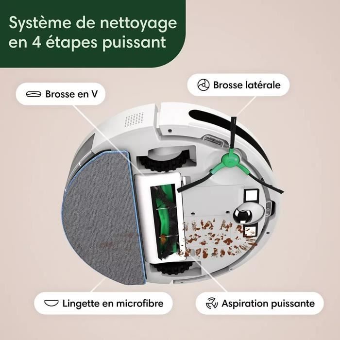 IROBOT Aspirateur robot laveur connecté ROOMBA COMBO ESS. Y011640 - vue 3