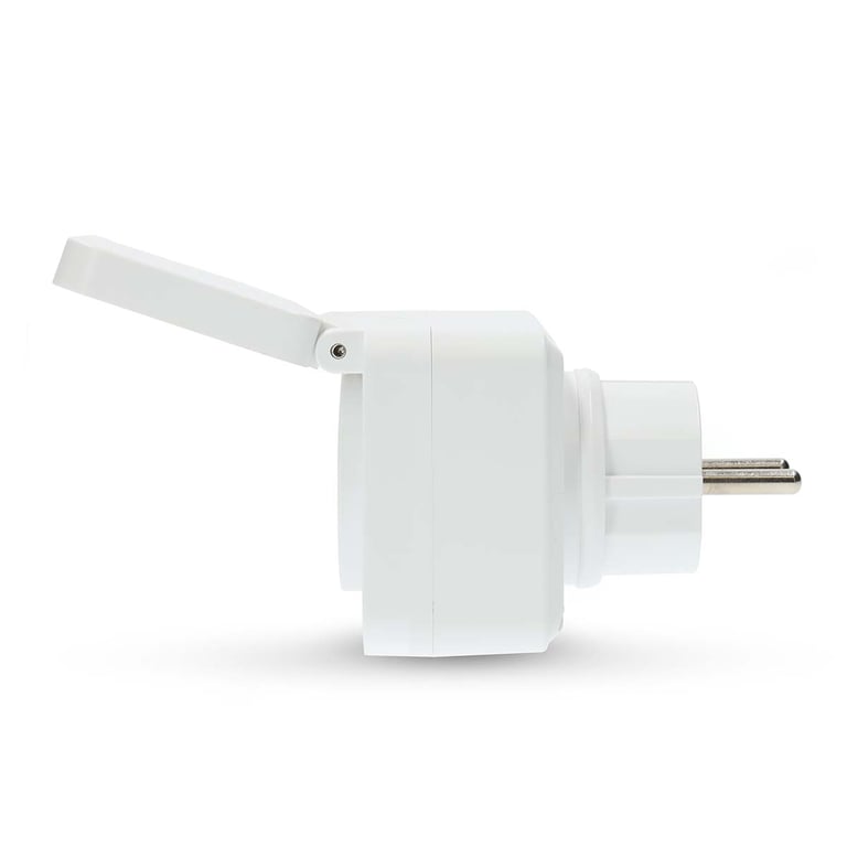 Prise Connectée Wi Fi IP44 Wattmètre Type E avec Clapet Neuf - vue 4