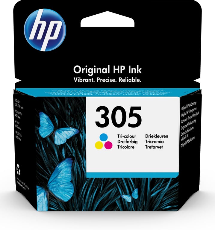 HP 305 - Couleur (cyan, magenta, jaune) - original - cartouche d'encre - pour Deskjet 23XX, 27XX, 28XX, 41XX, 42XX, DeskJet Plus 41XX, ENVY 60XX, 64XX, ENVY Pro 64XX - Neuf