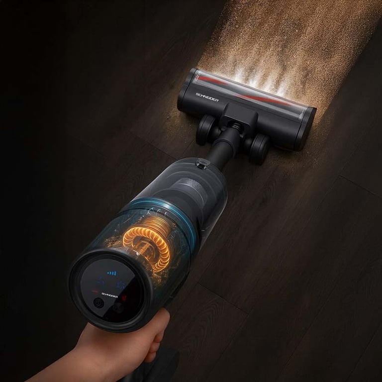 Schneider Sch V20 Aspirateur Balai Sans Fil Led Filtration Hepa - vue 4