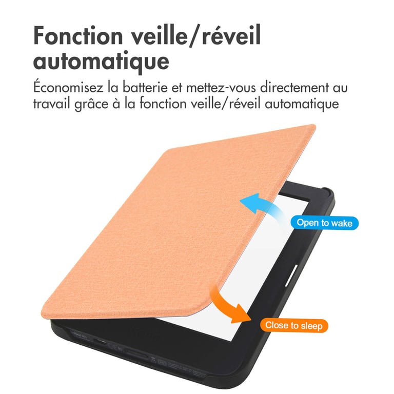 imoshion Étui de liseuse portefeuille Canvas Sleepcover pour Kobo Nia Neuf - vue 3