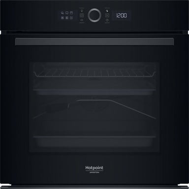 Four encastrable - Pyrolyse - HOTPOINT - HA4S80PM0BA - Noir - Porte froide - 73 L - 59,5 x 56,4 x 59,5 cm
