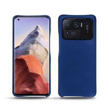 Xiaomi Mi 11 Ultra Funda de piel - Tapa trasera - Azul - Piel lisa