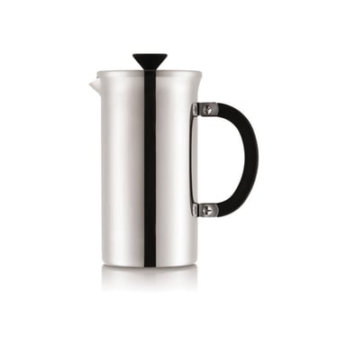 Cafetière à piston BODUM Tribute Press en acier inoxydable 8 tasses 1 L finition argentée