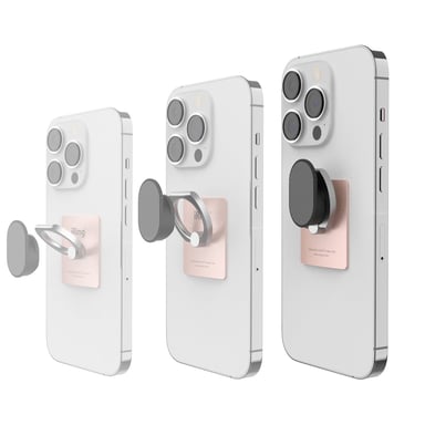 Gancho iRing® - Compatible con cualquier iRing® - Agarre potente - Fácil fijación - Negro