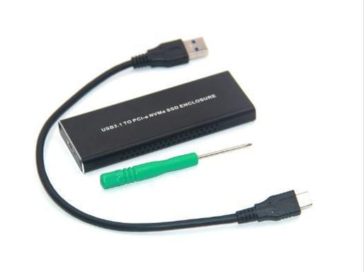CoreParts MSUB8001 Boîtier de disques de stockage Enceinte ssd Noir M.2
