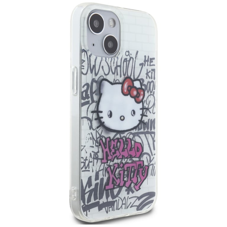 Coque de téléphone HELLO KITTY iPhone 15 Design Hello Kitty Souple Graffiti - vue 4