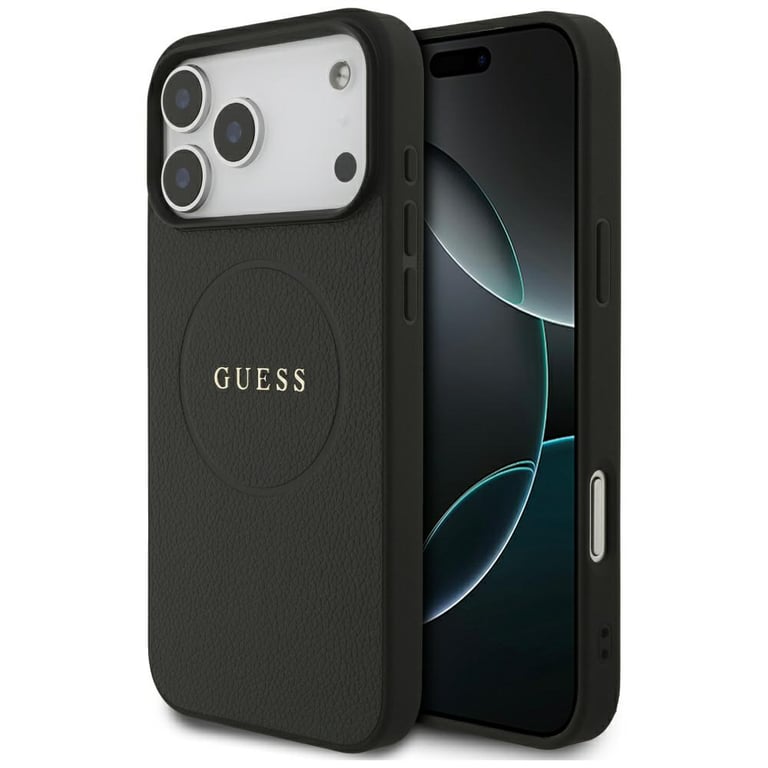 Guess Étui Grained Ring MagSafe pour iPhone 17 Pro Max