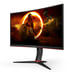 AOC G2 CQ27G2U/BK Pantalla plana para PC de 68,6 cm (27'') 2560 x 1440 píxeles Quad HD LED Negro, Rojo
