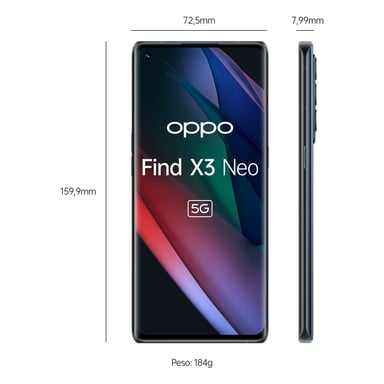 Find X3 Neo 256 GB, Negro, desbloqueado