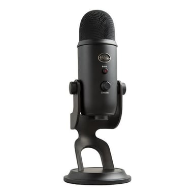 Microfono USB - Blue Yeti - Per registrazione, streaming, gioco, podcasting su PC o Mac - Nero