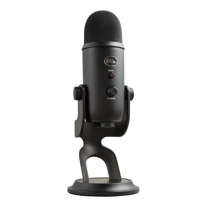 Microphone USB - Blue Yeti - Pour Enregistrement, Streaming, Gaming,  Podcast sur PC ou Mac - Noir - CStore