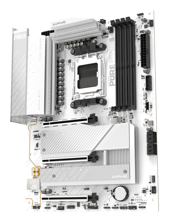 Sapphire PURE B850A WIFI 7 AMD B850 Emplacement AM5 ATX - vue 3
