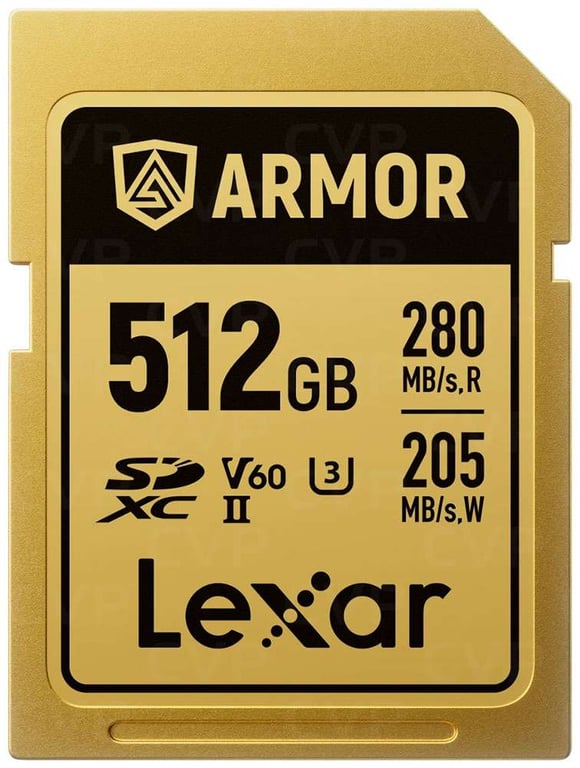 LEXAR Carte SDXC Pro Gold Series ARMOR UHS II V60 IP68 Stainless Steel R280W210MB/ Neuf - vue 4
