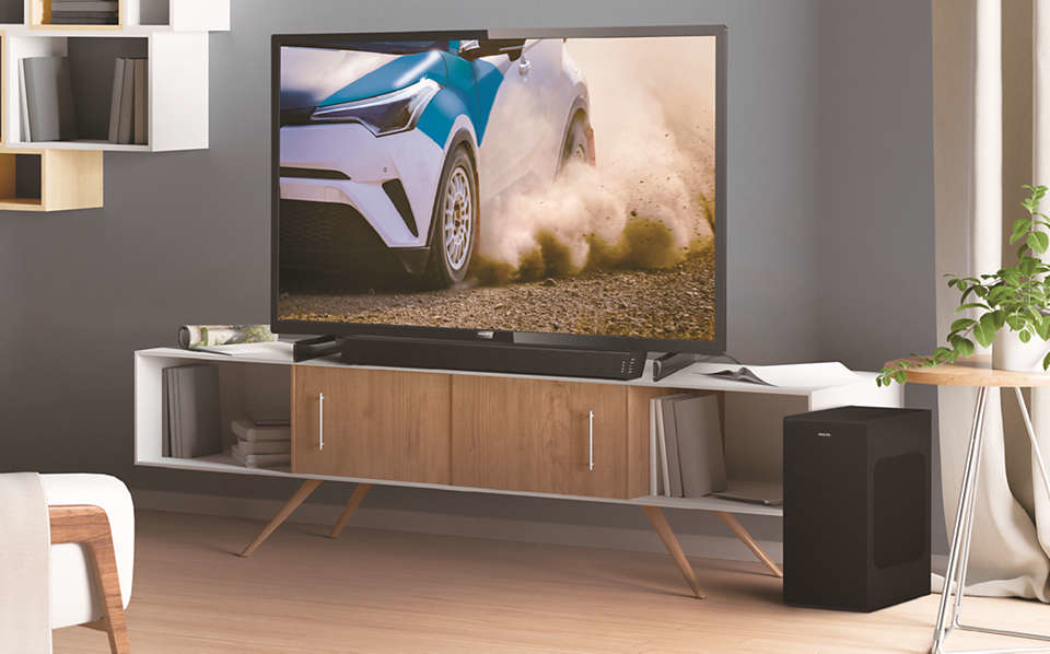 Philips Soundbar speaker Noir 2.1 canaux 300 W - Neuf