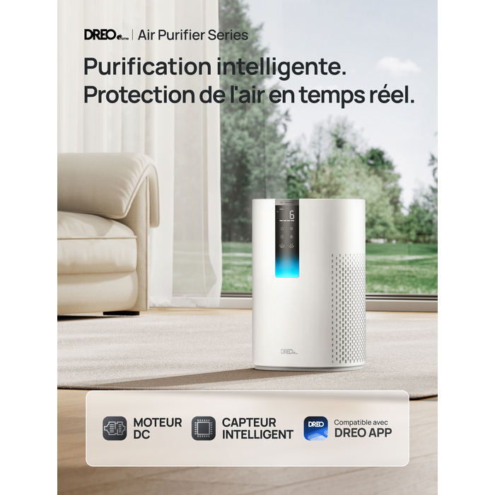 Purificateur d'air Dreo Macro AP605S couche HEPA Neuf - vue 3