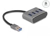 Delock Hub USB 3.2 Gen 1 a 4 porte con connessione USB di tipo A Prese USB di tipo A sulla parte superiore