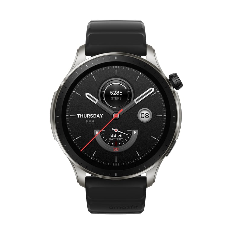 Amazfit GTR 4 Superspeed Black 3,63 cm (1.43") AMOLED 46 mm Numérique 466 x  466 pixels Écran tactile Noir GPS (satellite) - Amazfit