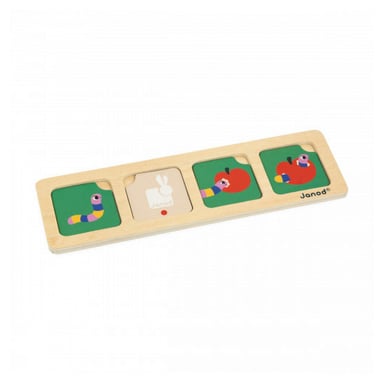 Jeu éducatif en bois - Cartes séquences Le jardin pour enfants de 3 ans et plus