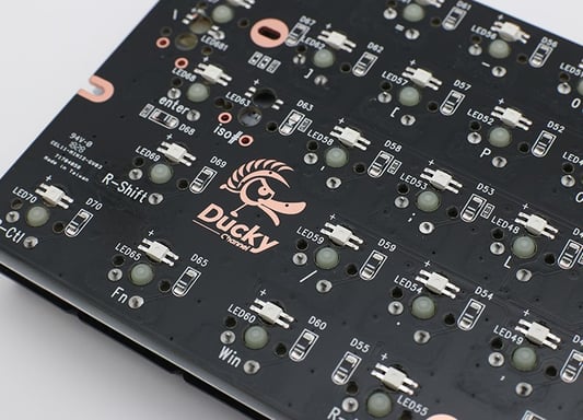 Ducky Mecha Mini teclado Juego USB Alemán Negro