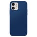 Coque pour iPhone 12 / 12 Pro Édition Color Skin en TPU avec Intérieur Doux Bleu marine