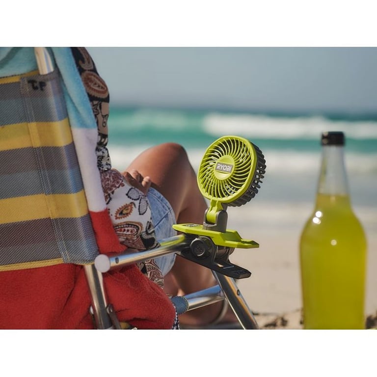 Mini Ventilateur à Clip Ryobi RCF4 0 4V 2 Vitesses Sans Fil Tête Pivotante - vue 8