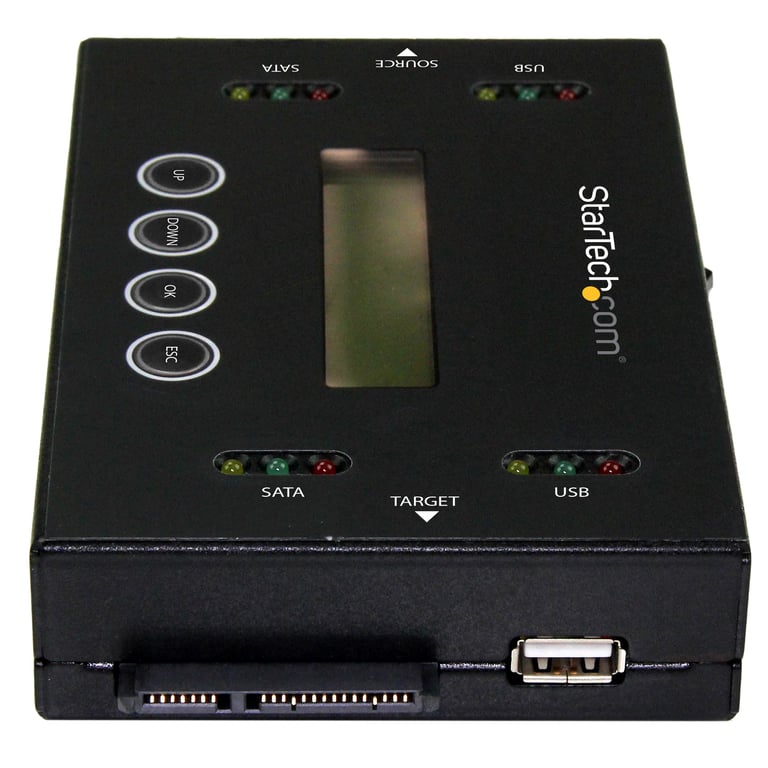 StarTech.com Duplicateur et effaceur autonome pour clés USB et disques durs SATA 2 5 / 3 5 Station d'effacement HDD / SSD Disque durduplicateur de lecteur USB 1 Baies Serial ATA 600 /... - vue 9