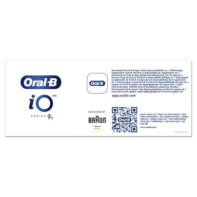 Spazzolino rotante oscillante per adulti Oral-B iO 9S Rosa, Bianco
