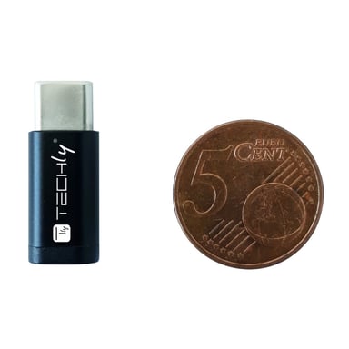 Techly IADAP USBC-MBKT changeur de genre de câble Micro-USB Noir