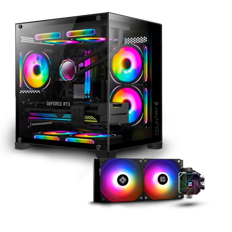 PC Gaming PC Racing Equinox D5 Intel Core i7 RAM .2 RTX 5070 Ti Refroidissement liquide 240mm Windows 11 Pro Wifi PC Gamer Neuf