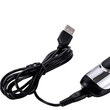 Tondeuse à cheveux avec écran LCD et accessoires Silver