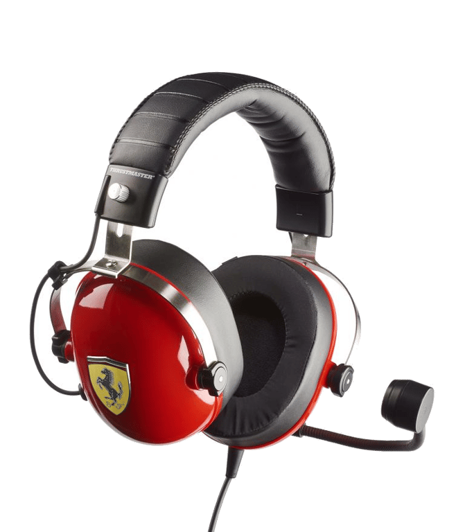 Thrustmaster New! T.Racing Scuderia Ferrari Edition Casque Avec fil Arceau Jouer Noir, Rouge