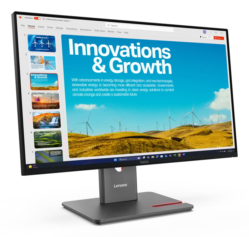 Écran Lenovo ThinkVision P24h Quad HD 23 8 - vue 7