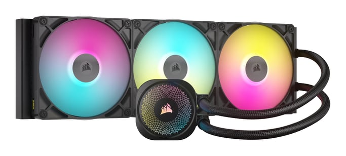 Corsair iCUE LINK TITAN 420 RX RGB Procesador Sistema de refrigeración líquida todo en uno 14 cm Negro 1 pieza(s)