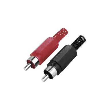 Hama 00205269 Connettore per cavi da 3,5 mm nero, rosso