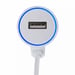 Cable Chargeur Allume Cigare Micro USB pour Smartphone Android Port USB Prise Voiture Universel (BLANC)