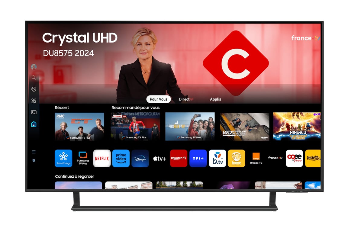 Samsung TV Crystal UHD 43  DU8575 2024, 4K, Smart TV - Neuf