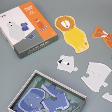 Puzzle educativo de animales - Juego de 5 piezas para niños