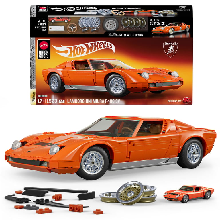 Mattel Hot Wheels Coffret de Construction Lamborghini Miura P400 SV de 1971 - vue 8