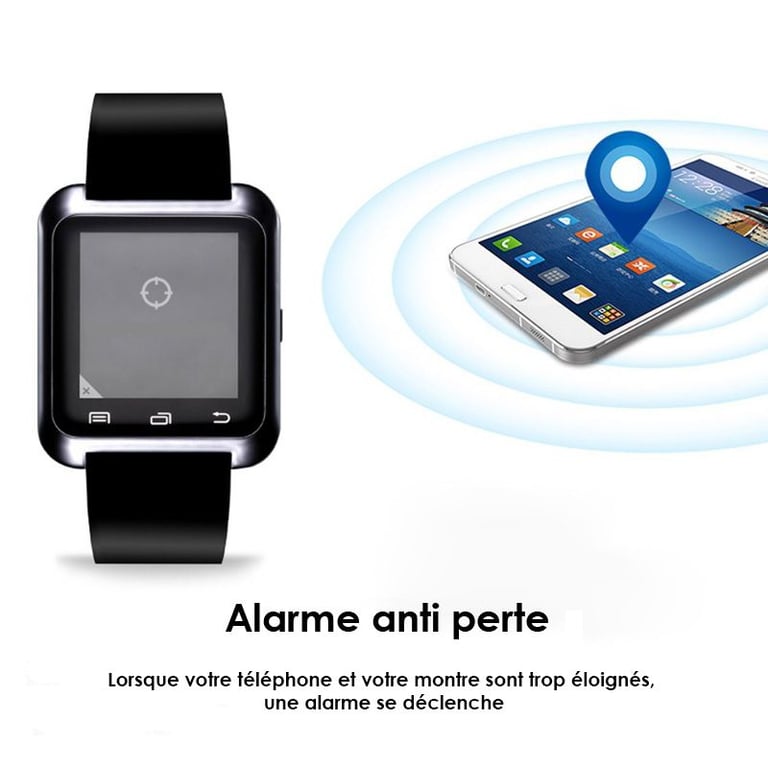 Montre Connectée Smartwatch Android iOs Écran Tactile 1.5 Pouces Blanc YONIS
