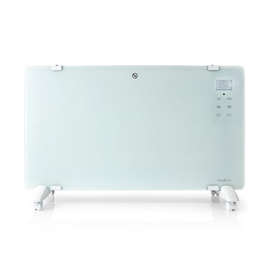 Nedis Radiador de baño de convección Wi-Fi 2000W Termostato ajustable IP24 Blanco