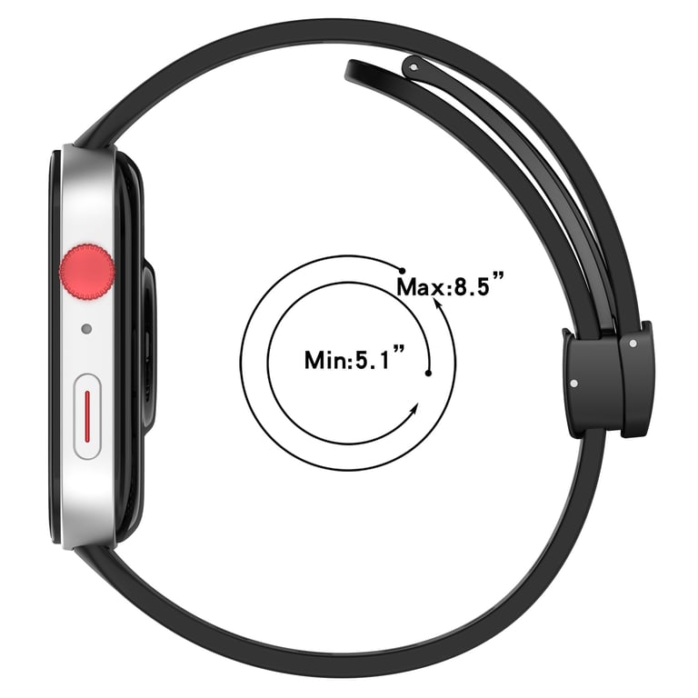 Bracelet en silicone respirant avec boucle magnétique pour Huawei Watch Fit 3 Neuf - vue 2
