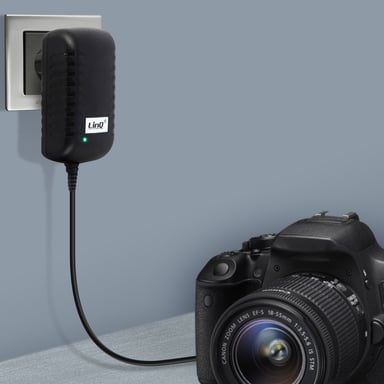 LinQ Cargador para portátil de 150W con puerto USB y 8 cabezales Negro