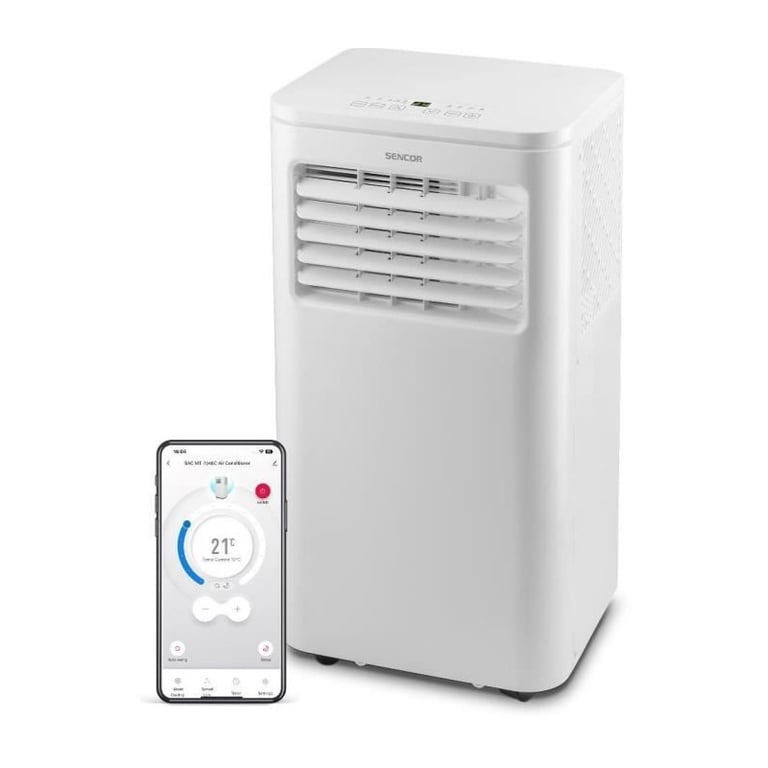 Climatiseur Mobile Sencor SAC MT7048C – 7000 BTU/h, Wi-Fi, 3 Modes - vue 3
