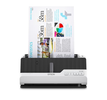Epson DS-C330 Scanner con ADF + alimentatore di fogli 600 x 600 DPI A4 Nero, Bianco (DS-C330 A4 Compact Desktop Scanner)
