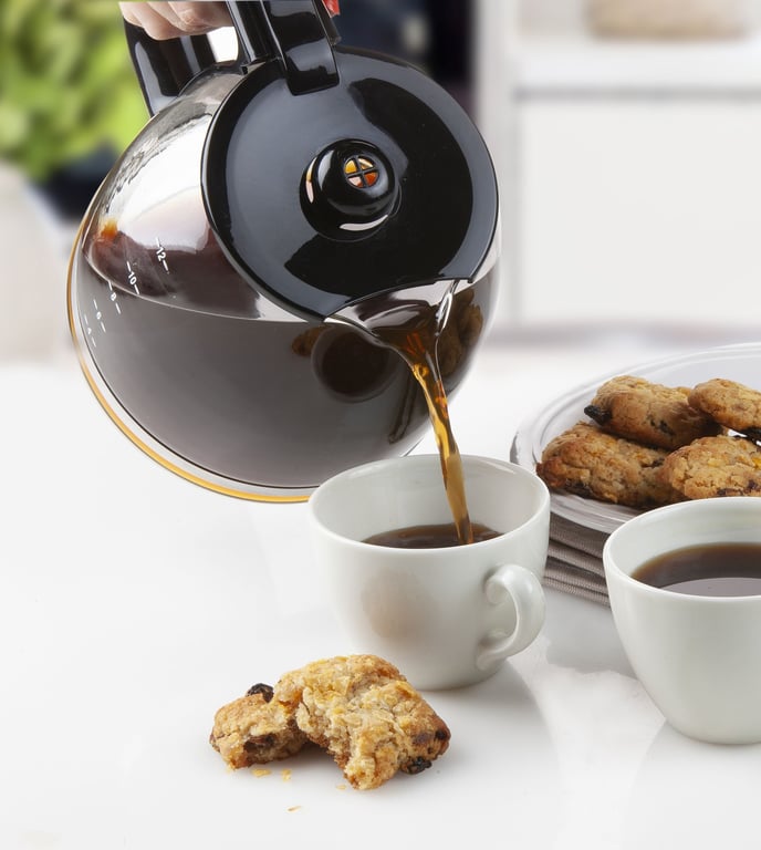 DOMO DO1065K Cafetière acier inoxydable Nombre de tasse=12 écran minuteur verseuse en verre - vue 4